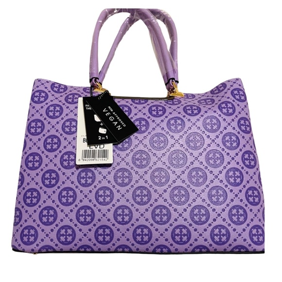 Elegant Purple Vegan Tote Bag - Picture 12 of 12